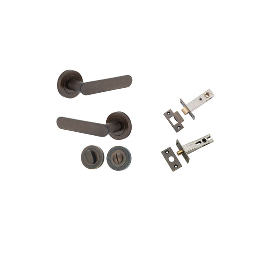 Bronte Lever on Rose Signature Brass Privacy Kit