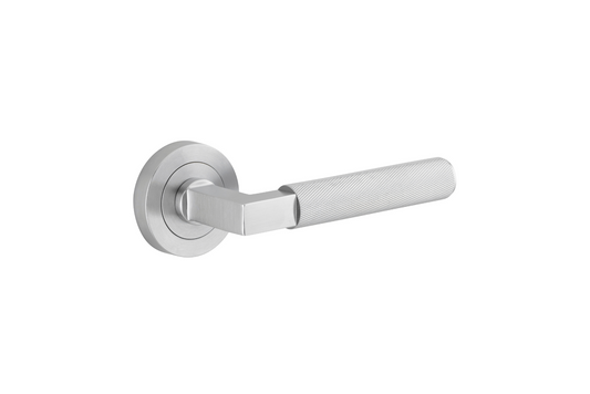 Brunswick Lever on Rose Brushed Chrome