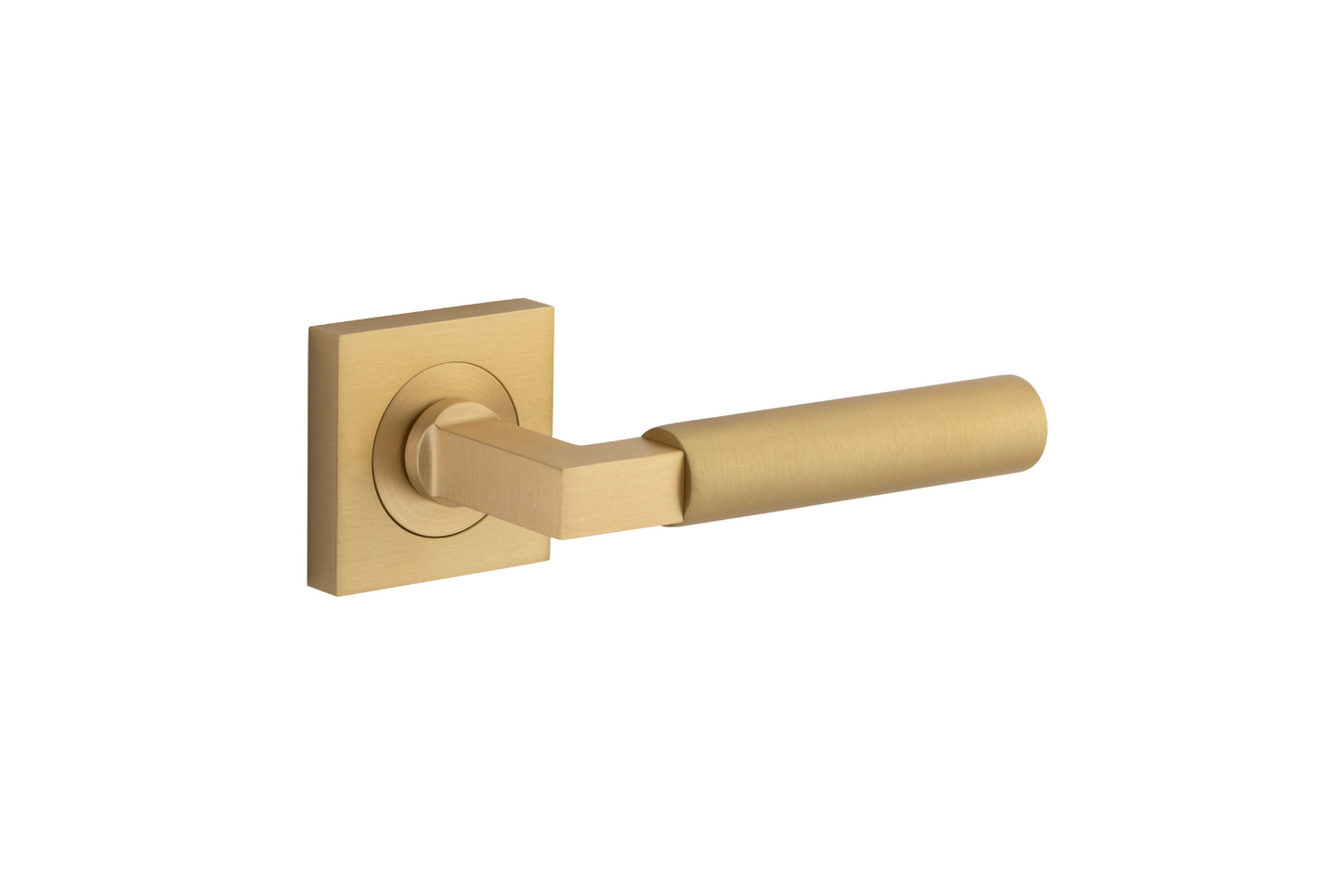 Berlin Lever on Square Rose Brushed Brass
