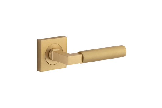 Berlin Lever on Square Rose Brushed Brass