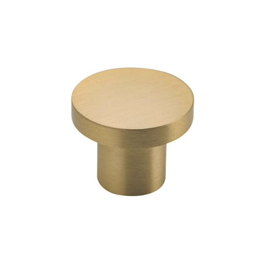 Osaka Cupboard Knob Brushed Brass 38mm