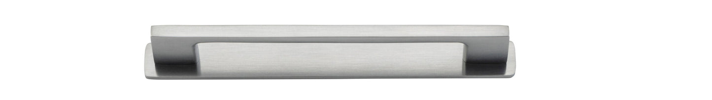 Cali Cabinet Pull with Backplate Brushed Chrome CTC 160mm