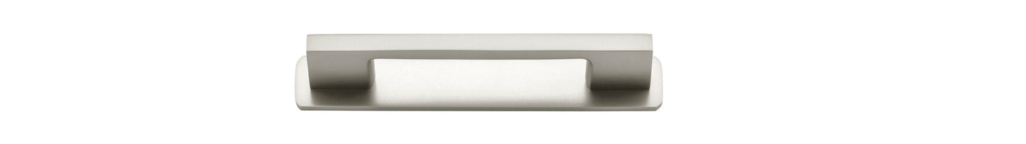 Cali Cabinet Pull with Backplate Satin Nickel CTC 96mm