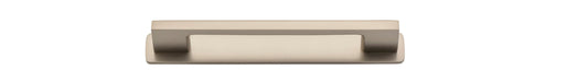 Cali Cabinet Pull with Backplate Satin Nickel CTC 128mm