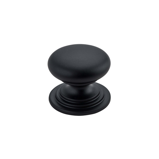 Sarlat Cupboard Knob Matt Black 32mm