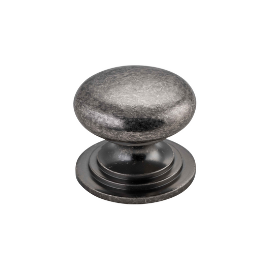 Sarlat Cupboard Knob Distressed Nickel 38mm
