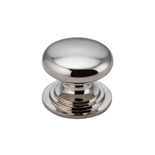 Sarlat Cupboard Knob Polished Nickel 38mm