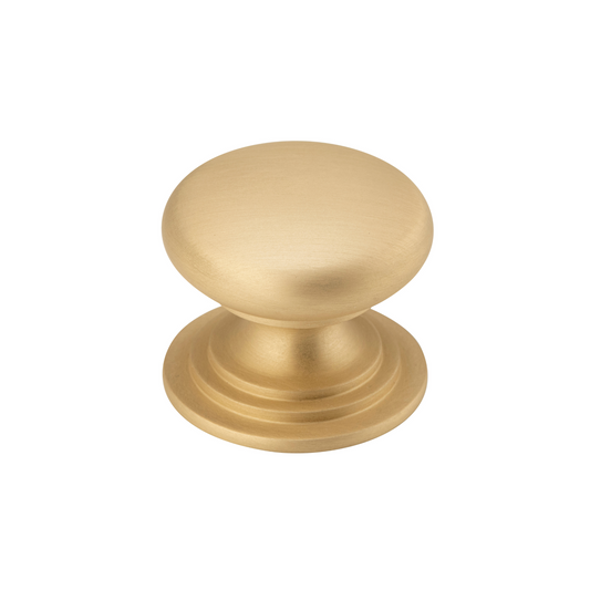Sarlat Cupboard Knob Brushed Brass 38mm