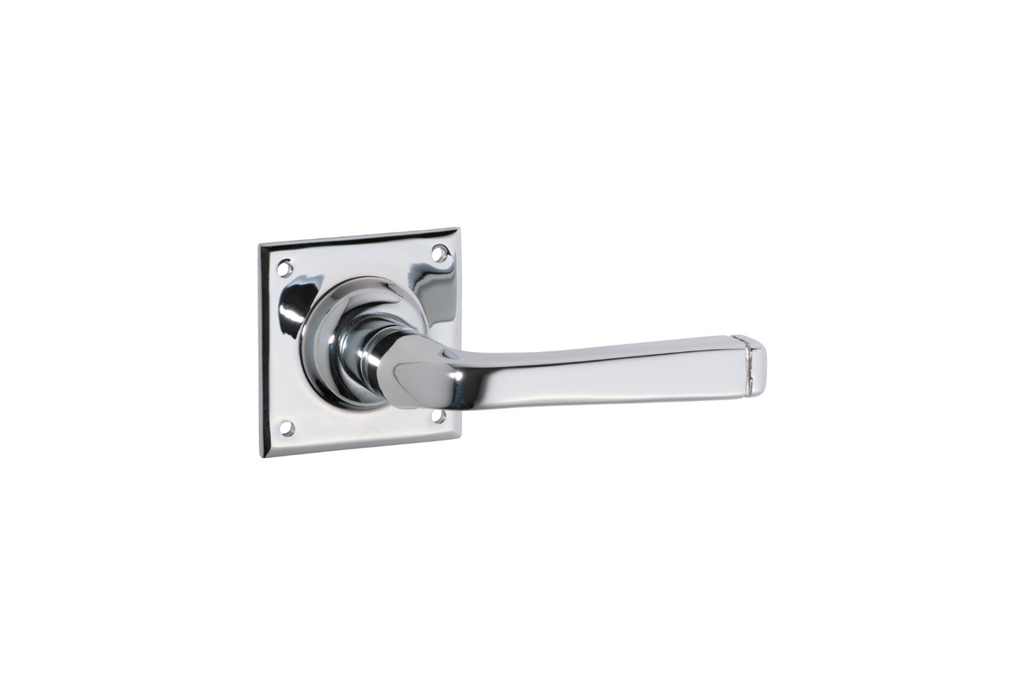 Menton Lever on Square Rose Polished Chrome