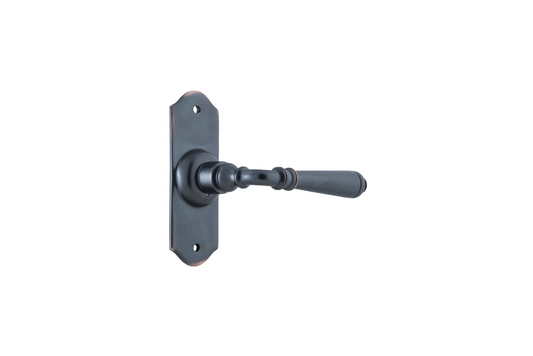 Reims Lever Short Backplate Antique Copper