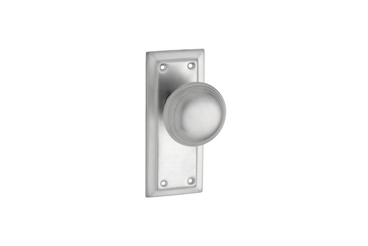 Richmond Knob Short Backplate Satin Chrome