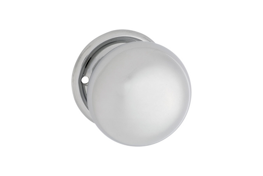 Mortice Knob Plain Polished Chrome