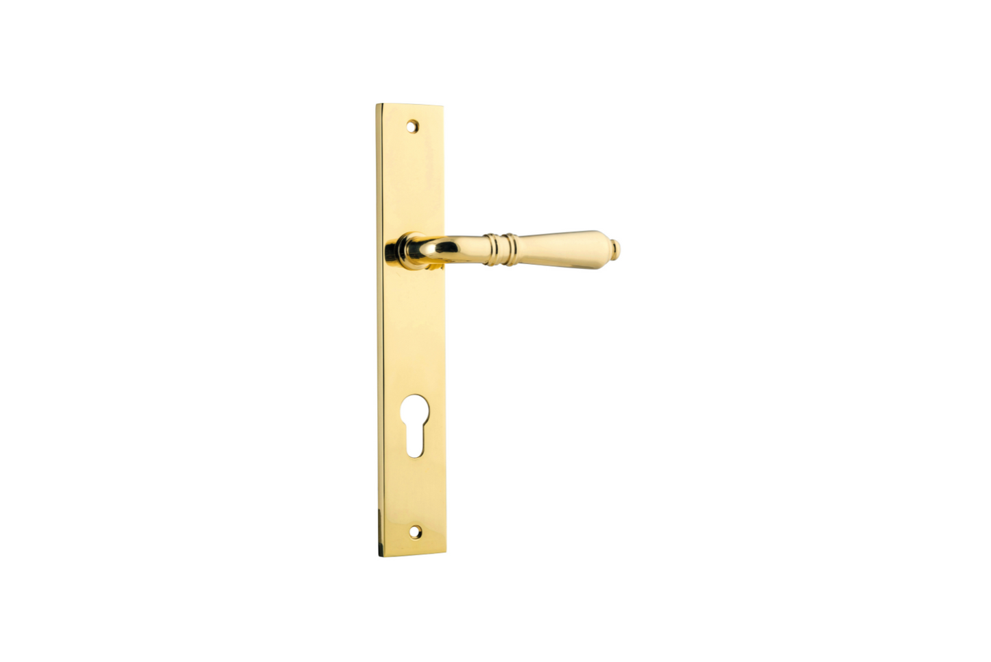 Sarlat Lever Rectangular Polished Brass
