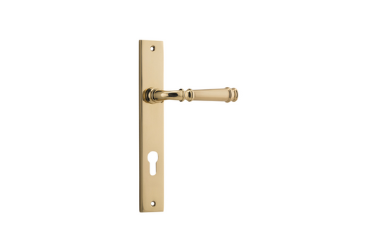 Verona Lever Rectangular Polished Brass