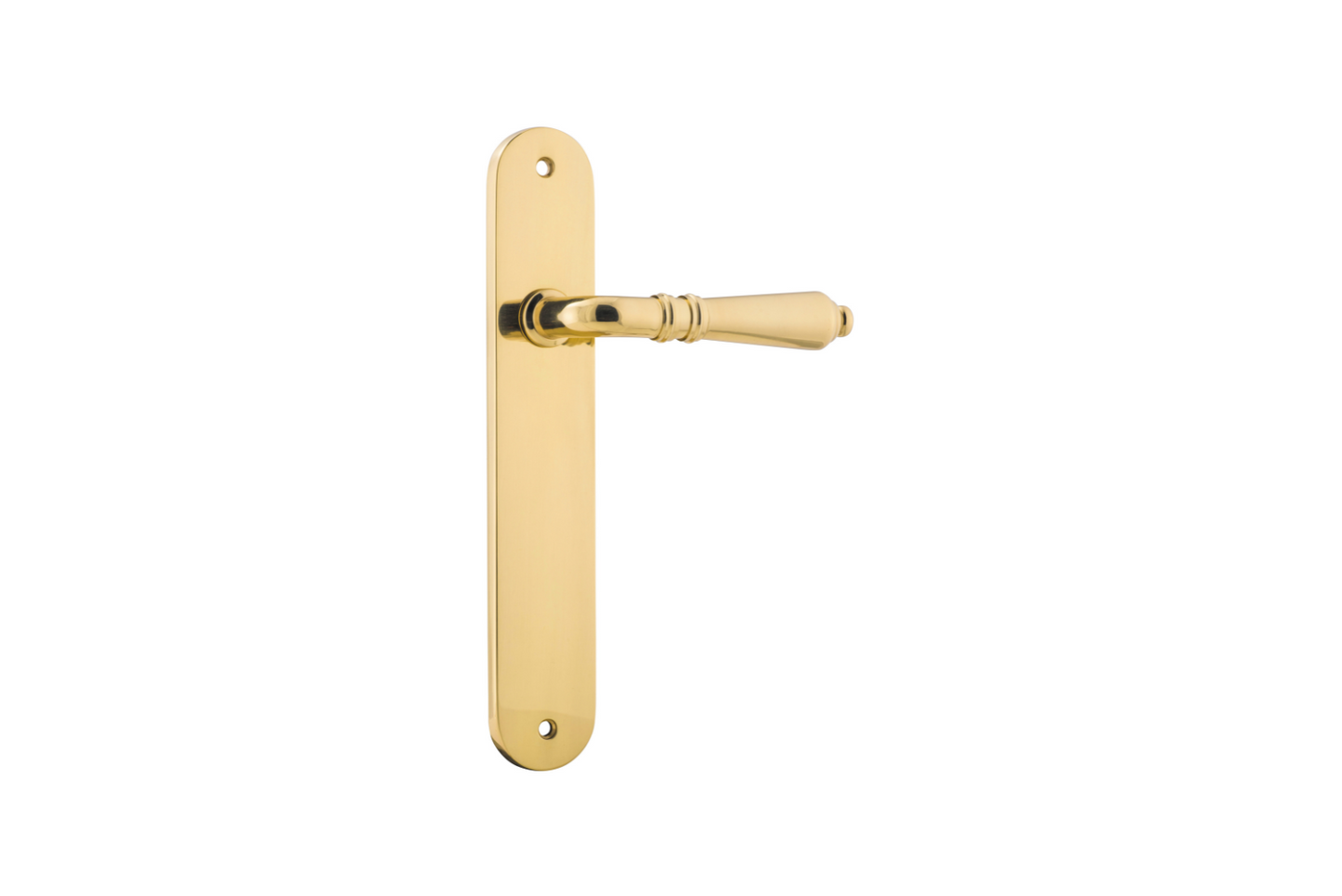 Sarlat Lever Oval Polished Brass