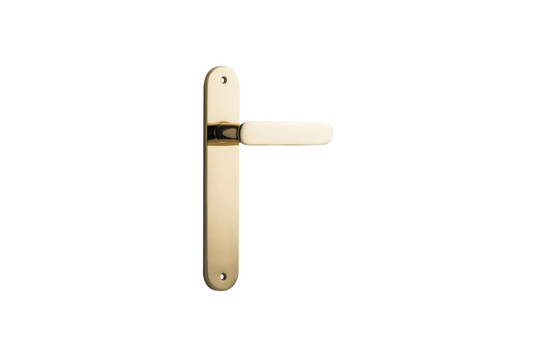 Bronte Lever Oval Polished Brass