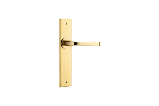 Annecy Lever Chamfered Polished Brass