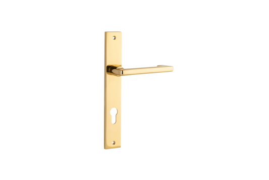 Baltimore Return Lever Rectangular Polished Brass