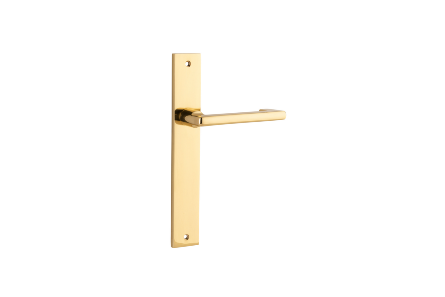 Baltimore Return Lever Rectangular Polished Brass