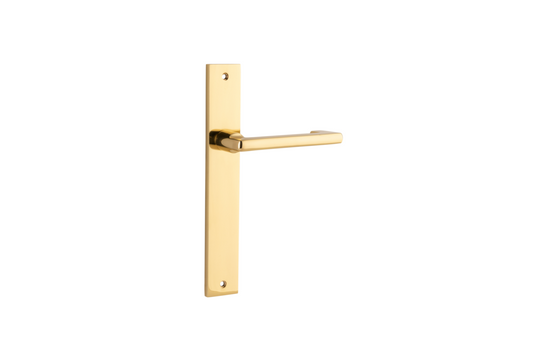Baltimore Return Lever Rectangular Polished Brass
