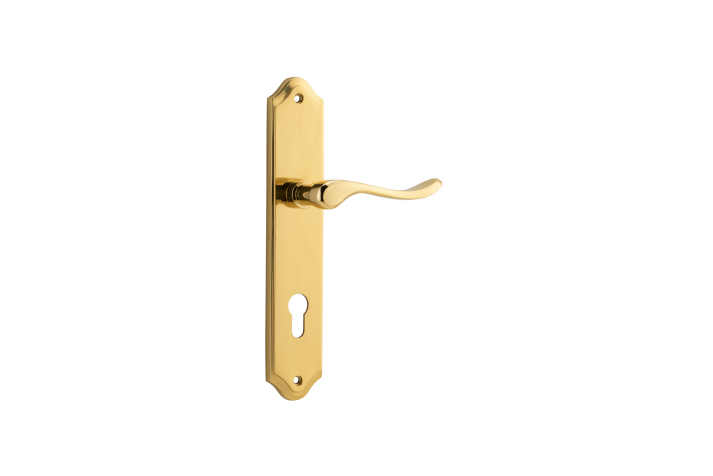Stirling Lever Shouldered Polished Brass