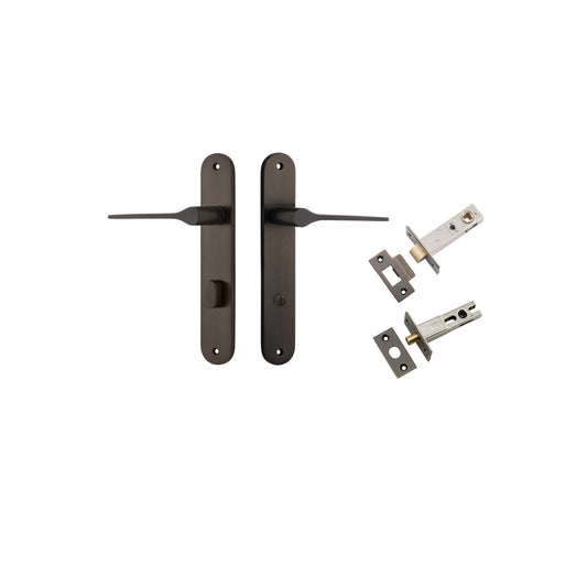 Como Lever Oval Signature Brass Privacy Kit