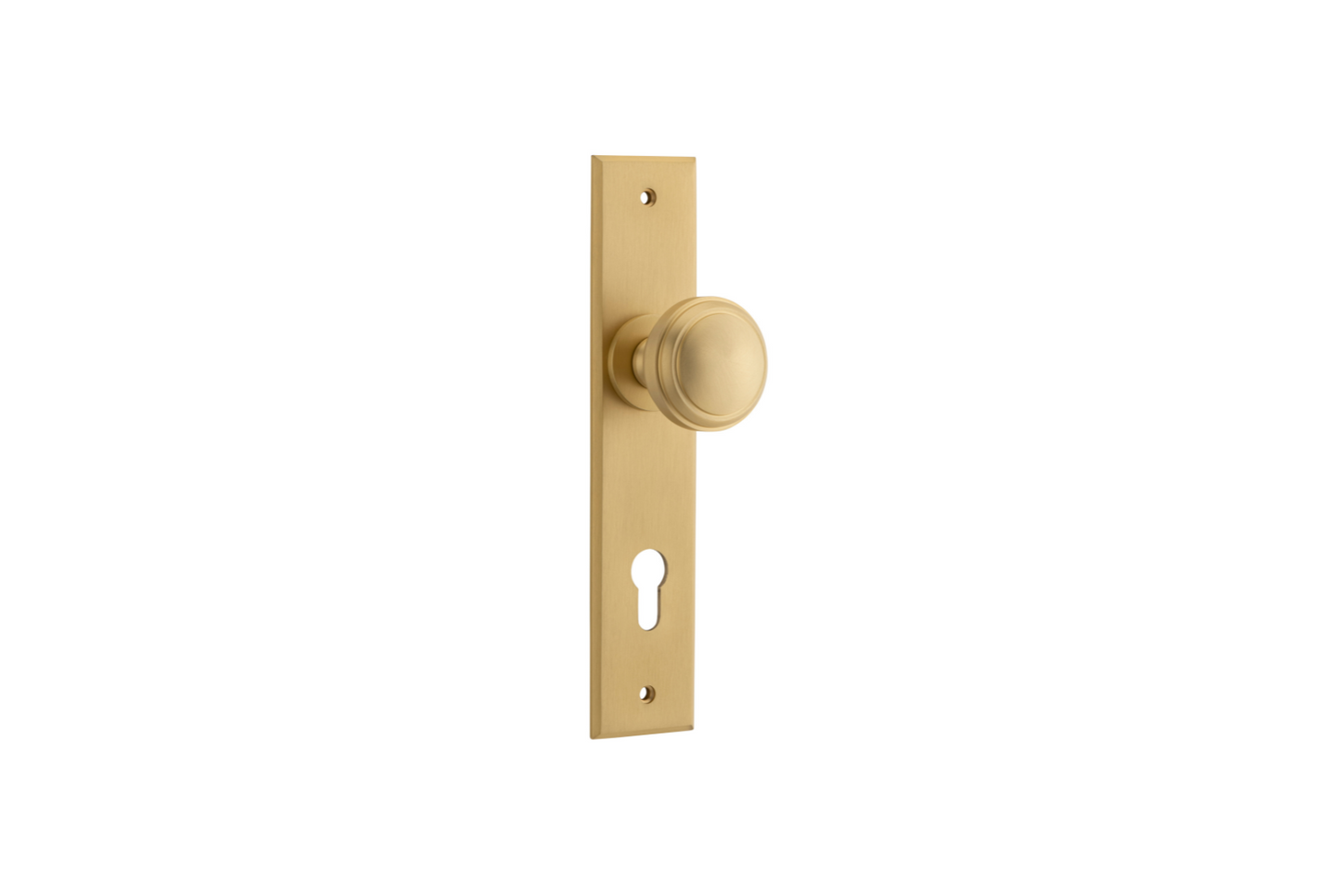 Paddington Knob Chamfered Brushed Brass