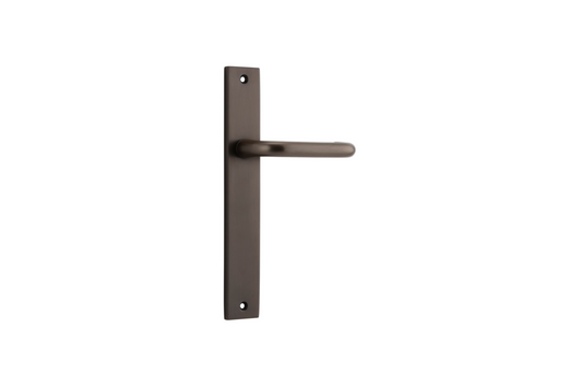 Oslo Lever Rectangular Signature Brass