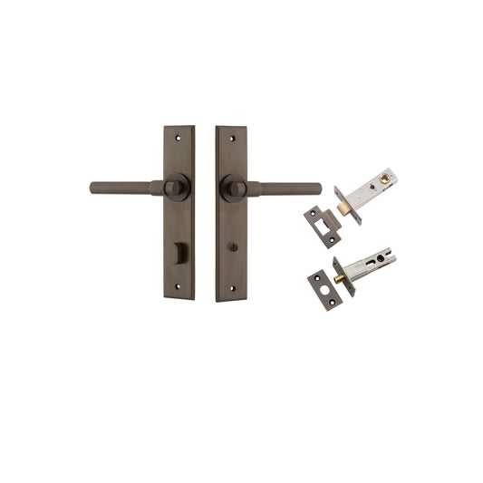 Helsinki Lever Chamfered Signature Brass Privacy Kit