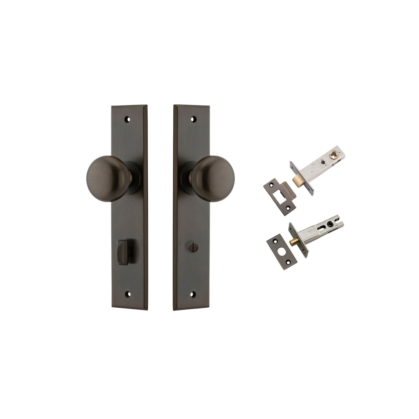 Cambridge Knob Chamfered Signature Brass Privacy Kit