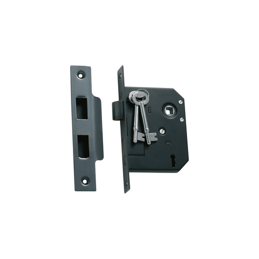 3 Lever Mortice Lock Antique Copper 57mm