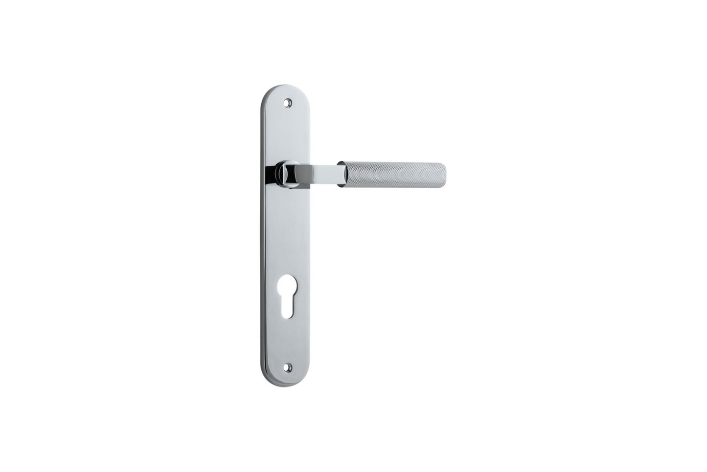 Brunswick Lever Oval Polished Chrome