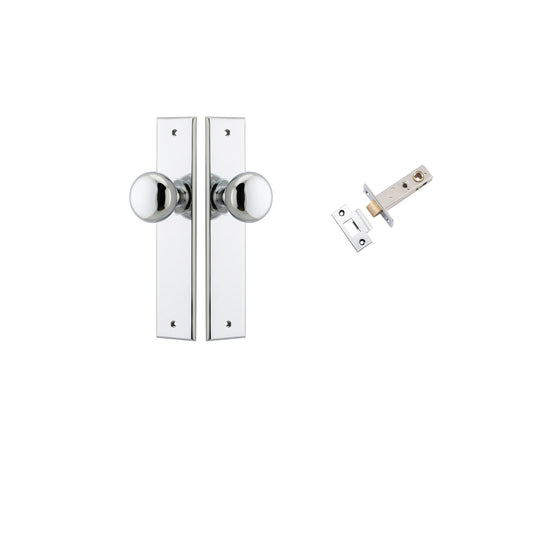 Cambridge Knob Chamfered Polished Chrome Passage Kit