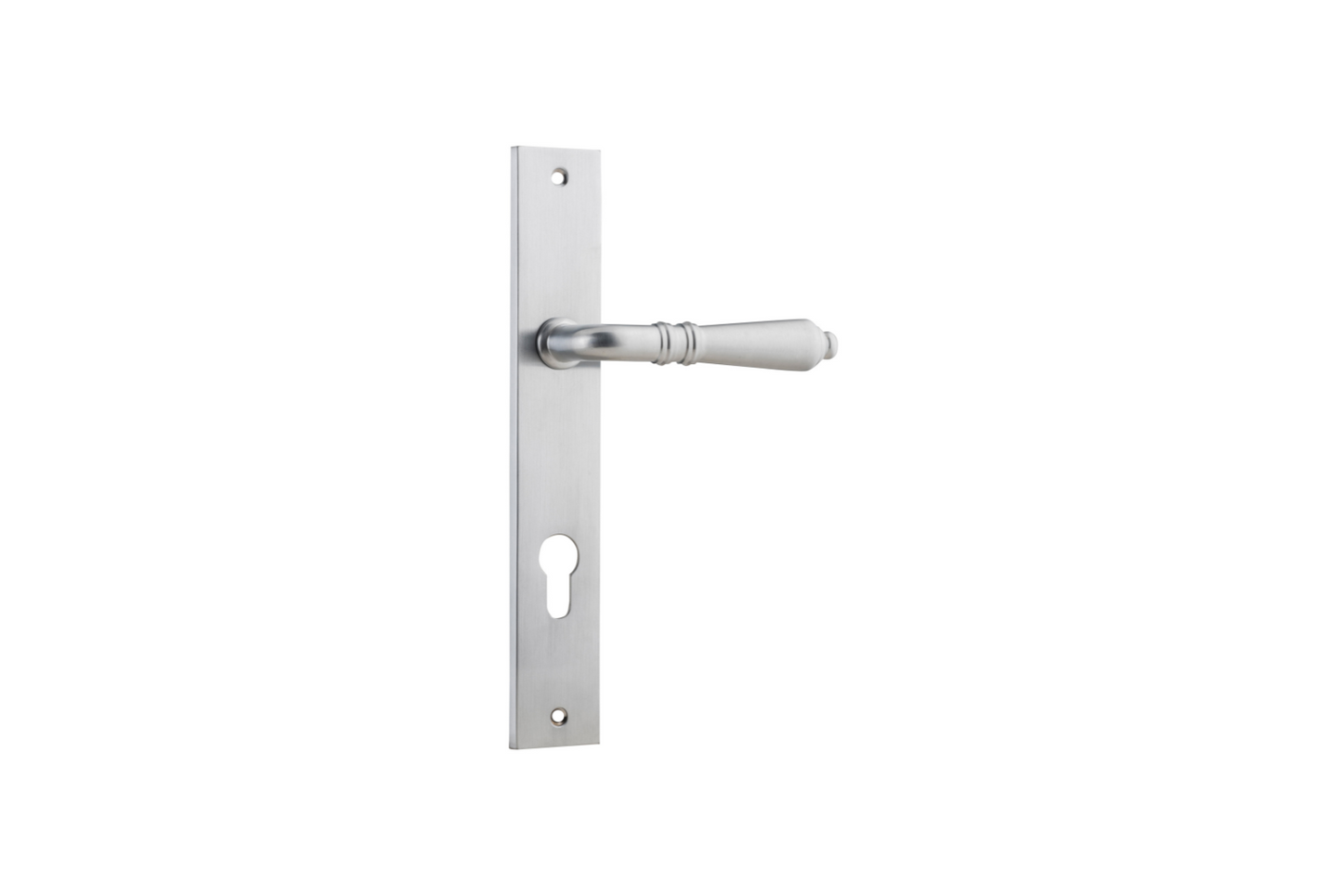 Sarlat Lever Rectangular Brushed Chrome