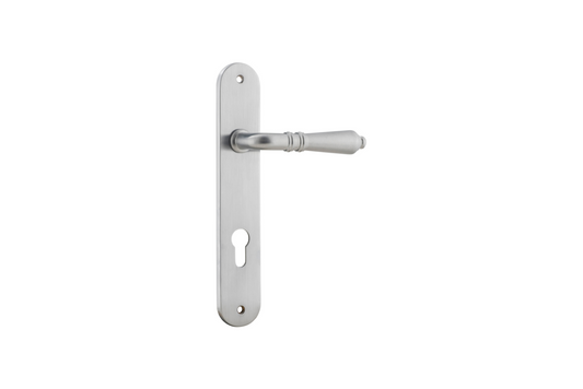 Sarlat Lever Oval Brushed Chrome