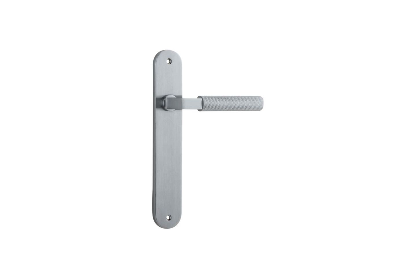 Brunswick Lever Oval Brushed Chrome
