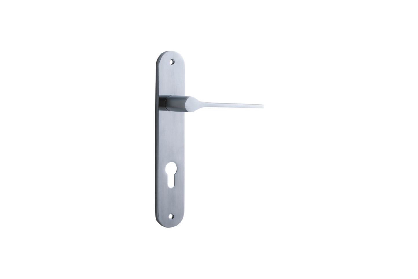 Como Lever Oval Brushed Chrome