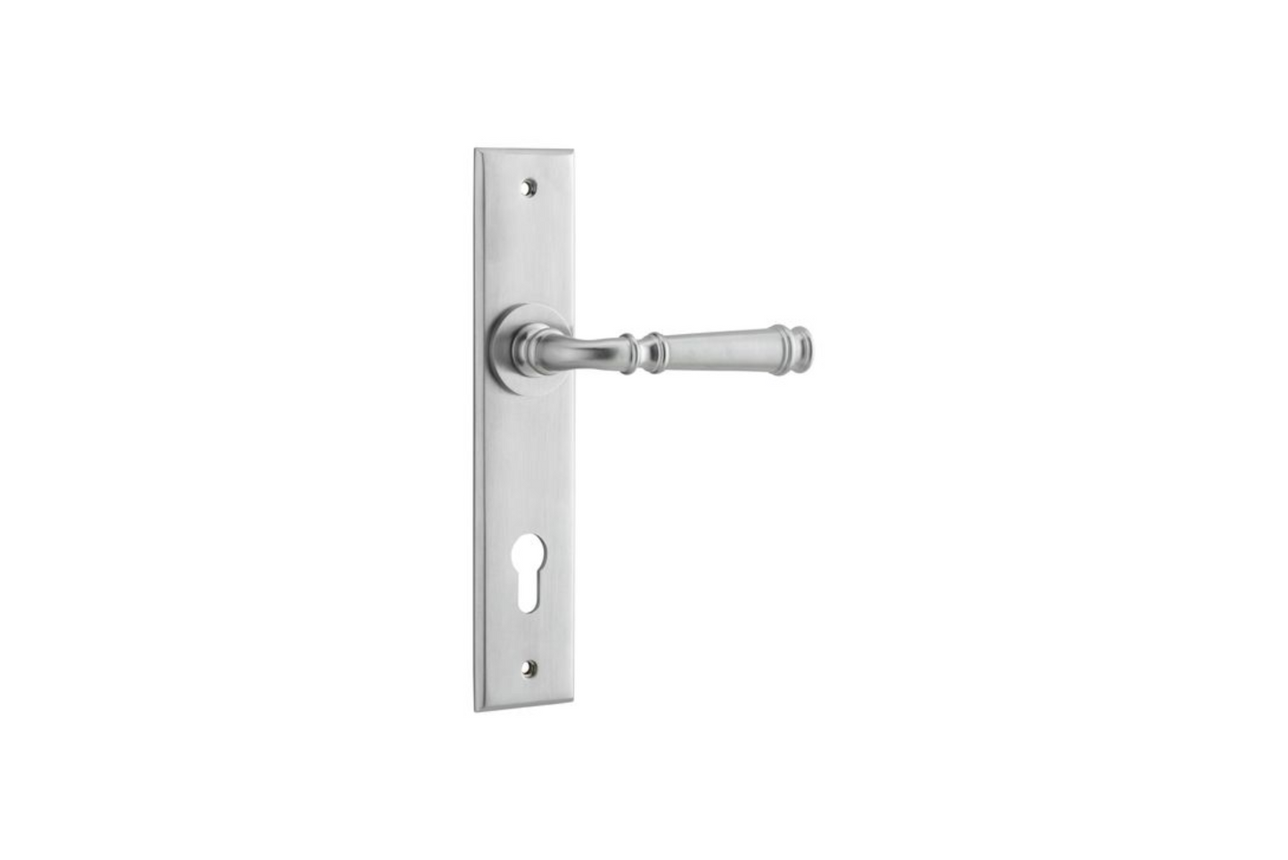 Verona Lever Chamfered Brushed Chrome