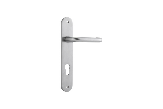 Oslo Lever Oval Brushed Chrome