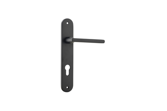 Baltimore Lever Oval Matt Black