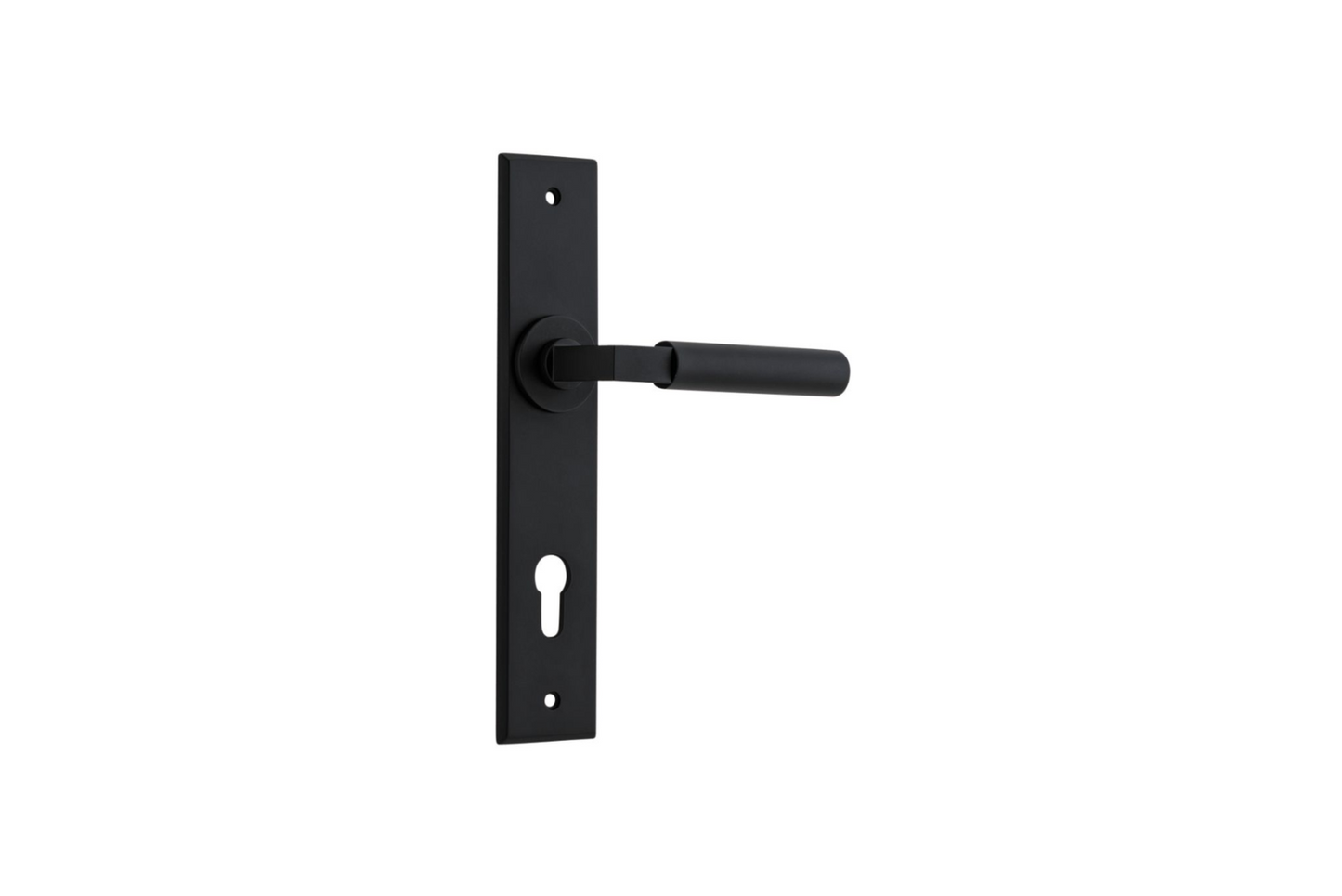 Berlin Lever Chamfered Matt Black