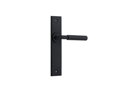 Brunswick Lever Chamfered Matt Black