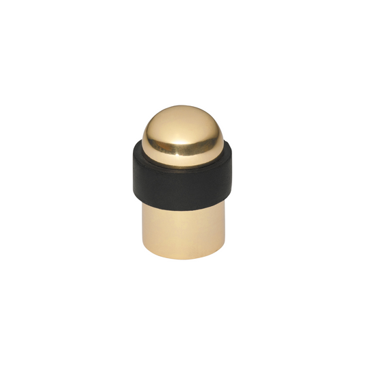 Door Stop - Domed Polished Brass
