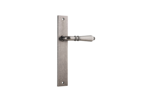 Sarlat Lever Rectangular Distressed Nickel