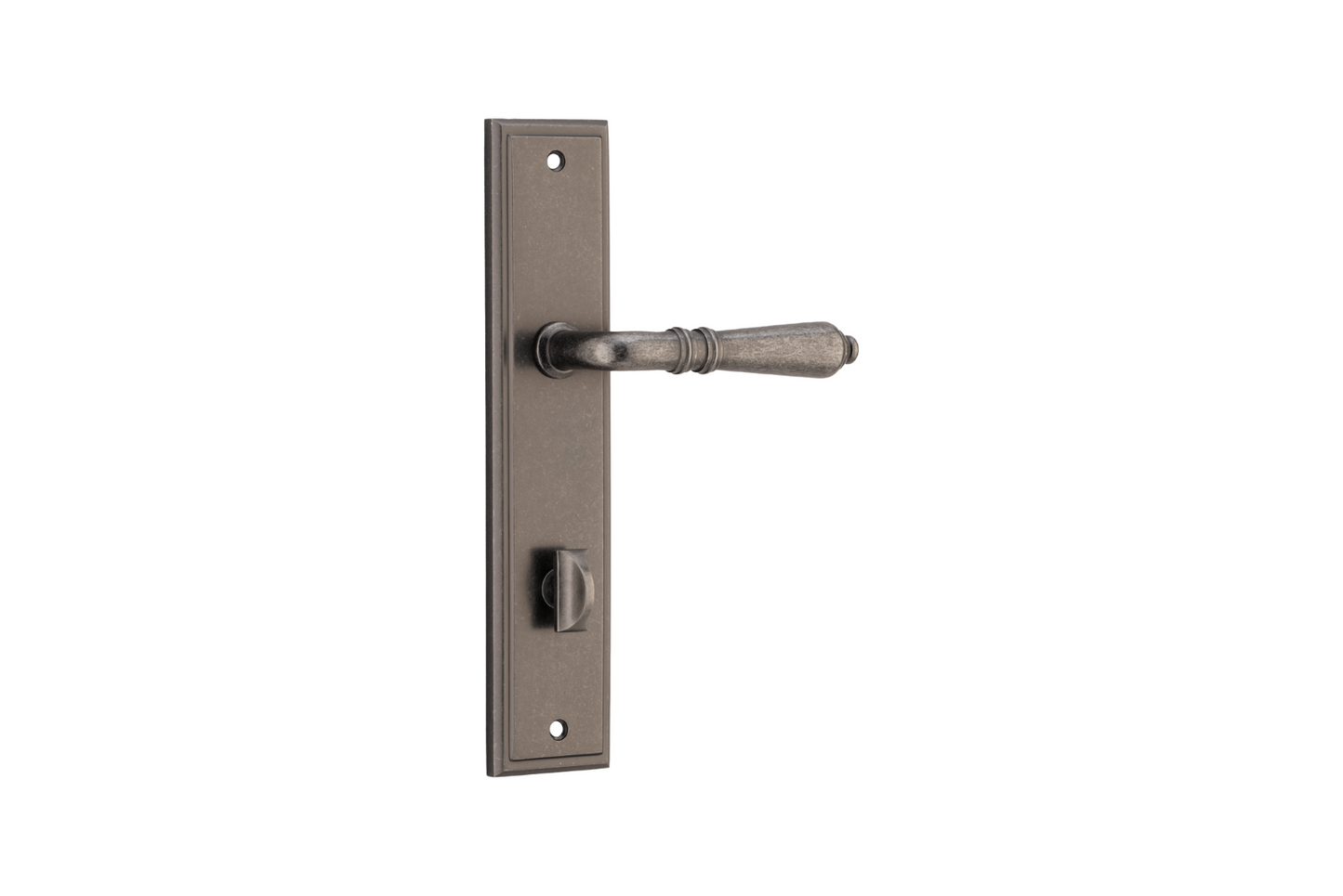 Sarlat Lever Stepped Distressed Nickel