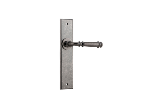 Verona Lever Chamfered Distressed Nickel