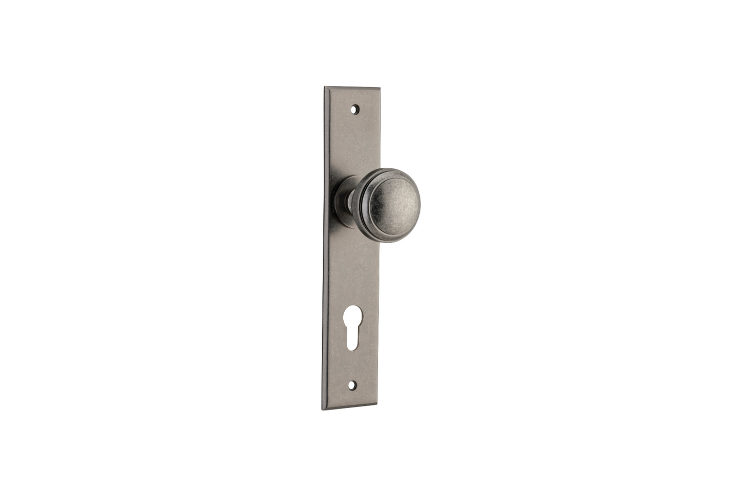Paddington Knob Chamfered Distressed Nickel