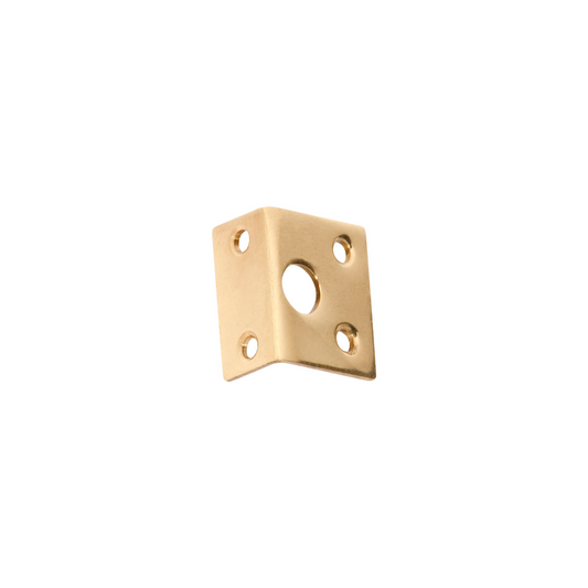 Right Angle Keeper - 7.5mm Bolt Polished Brass