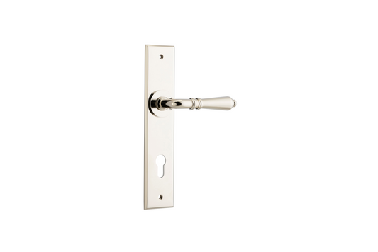 Sarlat Lever Chamfered Polished Nickel