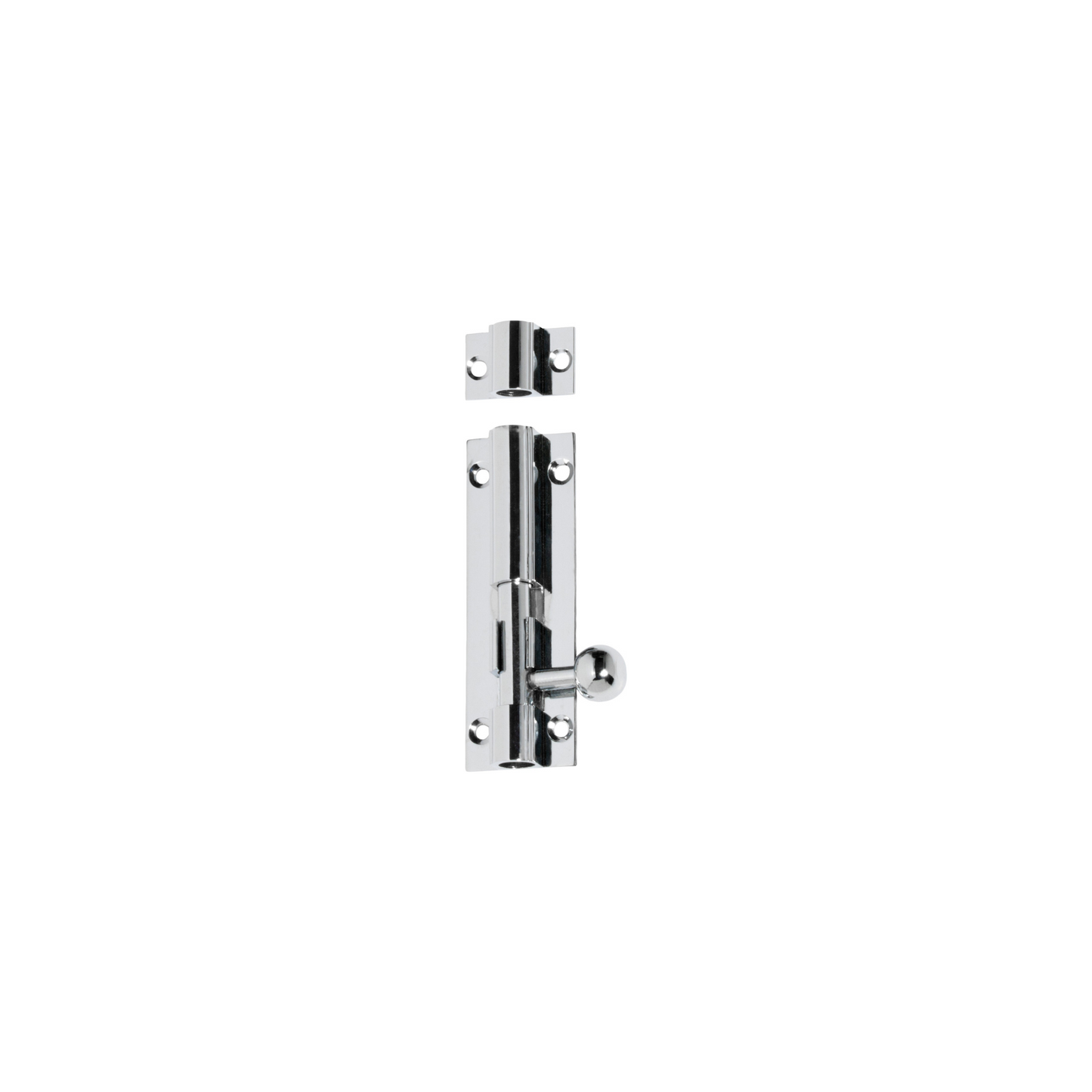 Barrel Bolt Polished Chrome 75mm
